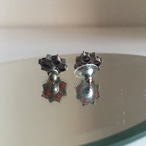 Garnet hemalyka 925 sterling silver earrings⭐️ - Picture 11 of 15